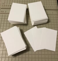 Image 1 of 270 ACEO Cards ~ Blank 140 lb Watercolor Paper ~ 2.5 x 3.5 White ~ Grumbacher