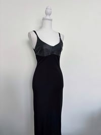 Image 2 of Vintage black maxi dress // S