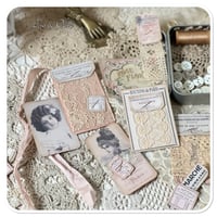 Image 4 of tiny tin of vintage french lace samples