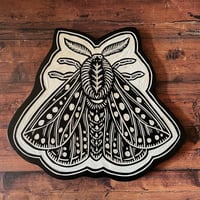 Image 2 of Spotted  Moth Woodcut