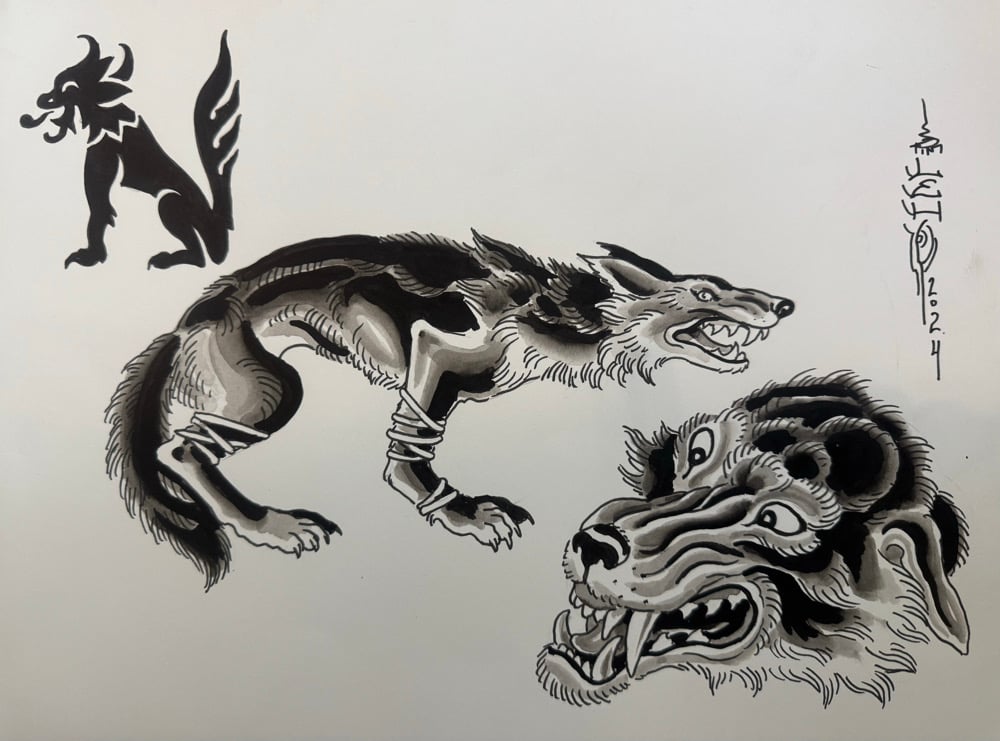 Image of Tim Lehi “Reapers & Wolves #89” Original Art