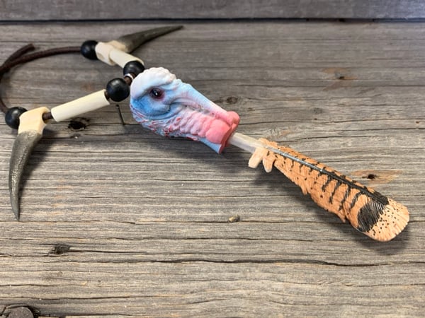 Image of Rearview Mirror Hang Eastern Feather