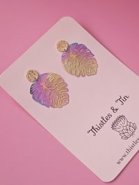 Image 1 of Oil Slick Monstera | Dangles - SKU 405