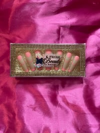 Image 1 of Nails - Long Luxury (Pink Tips Design)