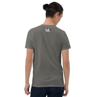 Image 3 of Short-Sleeve Unisex T-Shirt I'm outdoorsy. I drink my wine on the deck. 