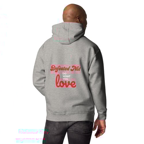 Image of Defeated Not Unisex Hooded Hoodie
