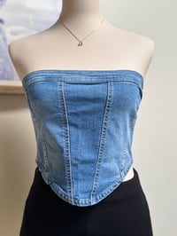 Image 1 of Alondra ( Denim tube top) 