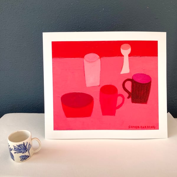 Image of Hot Pink Still Life limited edition giclée print