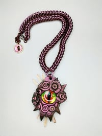 Image 3 of Red Dragon's Eye Amulet Necklace