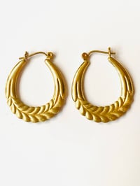 Image 2 of 14k GOLD ITALIAN EARRINGS