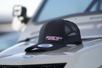 SIXSEVEN OFFROAD BLACK HAT WITH PINK LOGO