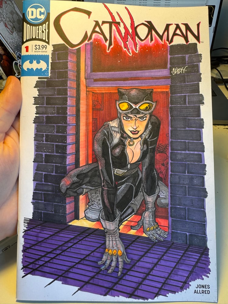 Image of Catwoman 1 sketch cover