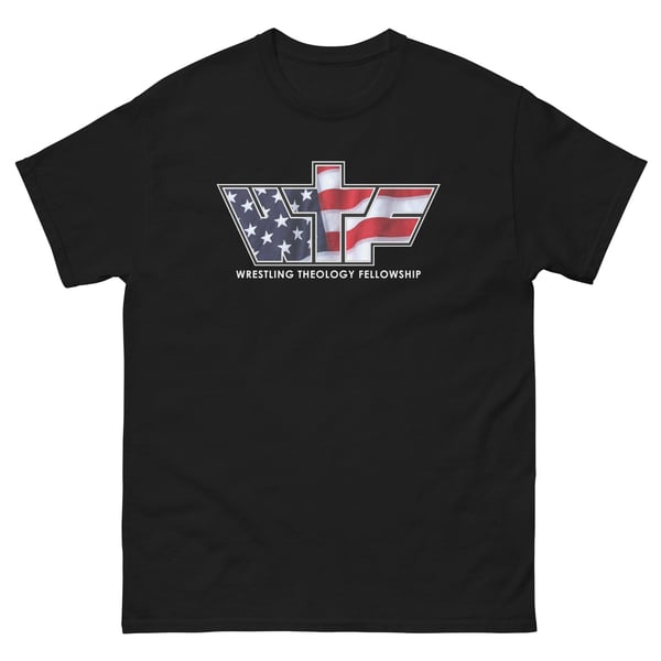 Image of Wrestling Theology USA Shirt