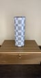 Image of Glitter checkered zipper tumbler cups 