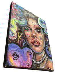 Image 2 of “EMO GIRL” ORIGINAL PAINTING BY NIKITA ROSALIND 8”x10”