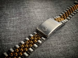 Image of 13mm 17mm 20mm Rolex Datejust Jubilee 2/Tone Steel Strap 