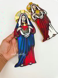 Image 1 of SAGRADO CORAZON DE MARIA FULL BODY SVG