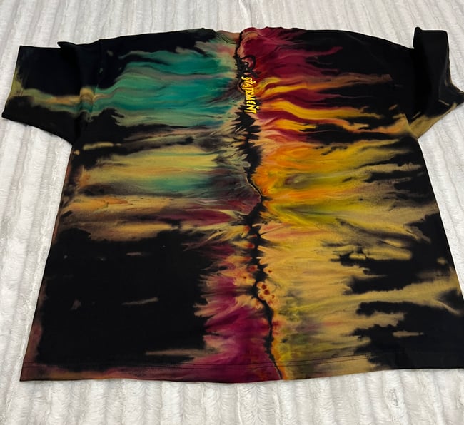 REVERSE ICE DYED T SHIRT (Dragon's Fire)