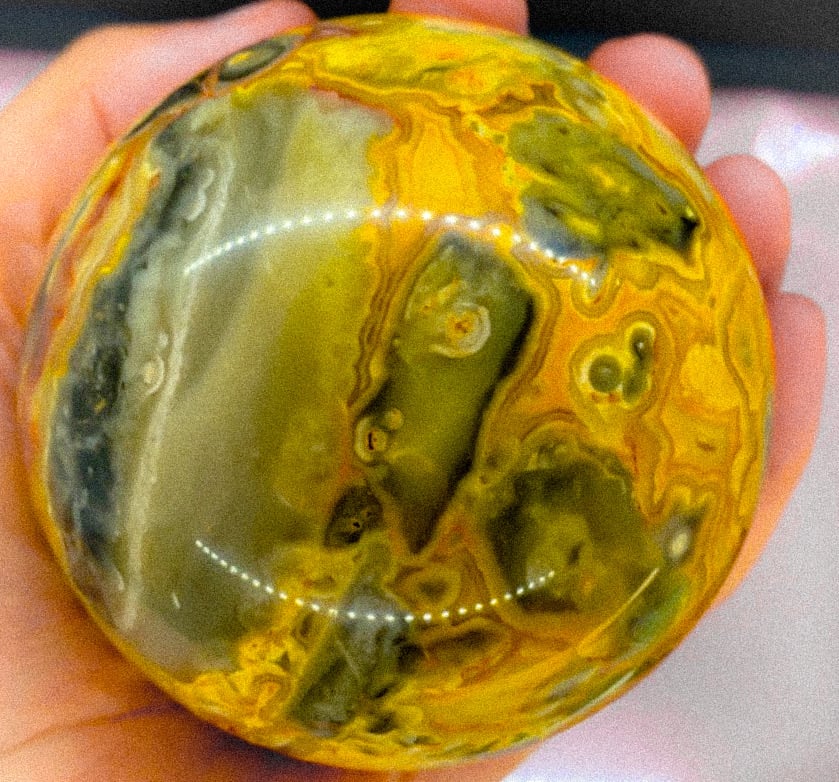 Crazy lace agate spheres