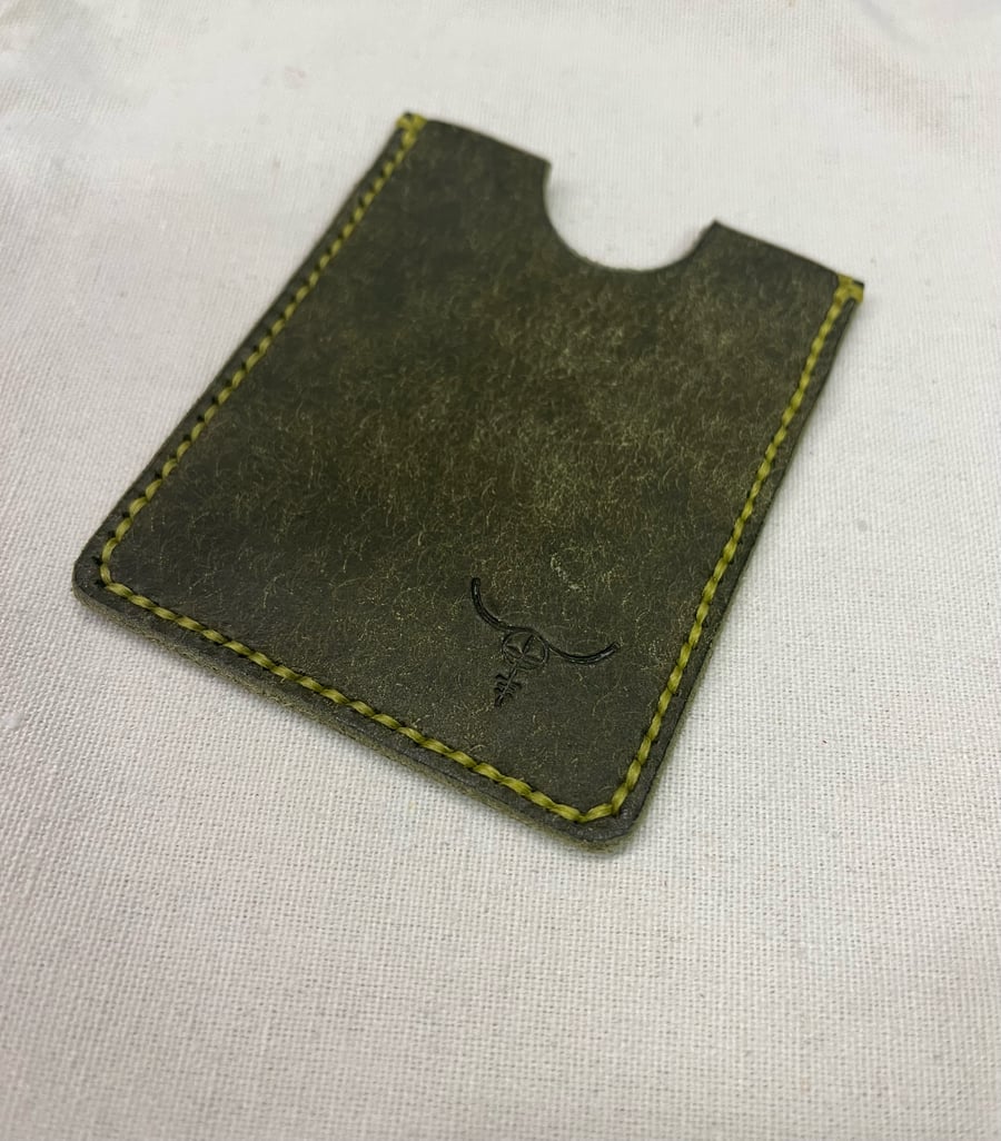 Image of Olive Pueblo Cardholder (Mustard)