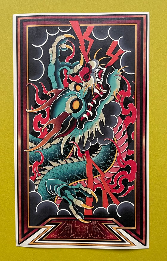 Image of Dragon print