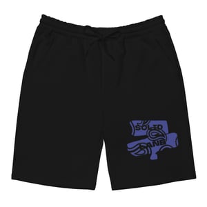 Image of Navy Paisley Logo Shorts