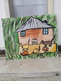 Image 8 of Dogs And Cat On Porch
