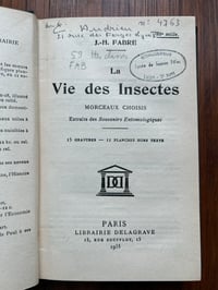 Image 7 of La vie des insectes de J-H. Fabre, 1935!