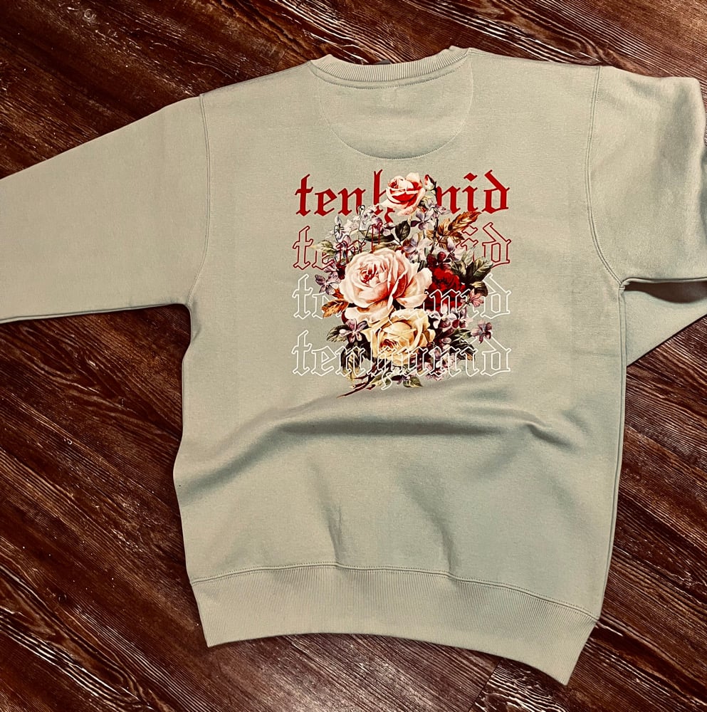 TenHunid Floral Crewneck (Frost Green)