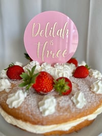Image 1 of Acrylic Cake Topper