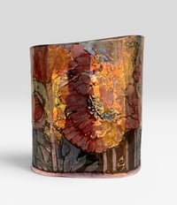 Image 2 of “Oriental Poppy” reduction lustre vase