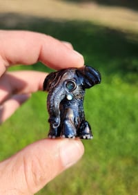 Image 2 of Matalic Blue Baby Elephant Pendant
