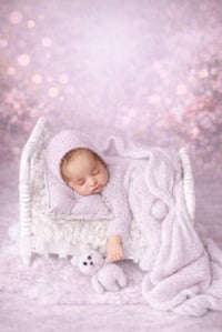 Image 11 of Beaded Spindle Baby Bed in different colors