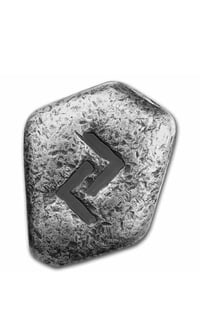 Image 3 of 1 oz Silver Piece - Germania Mint Fluorescent Rune: Jera