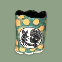 Image 2 of “Polka Vase” porcelain ceramic vase