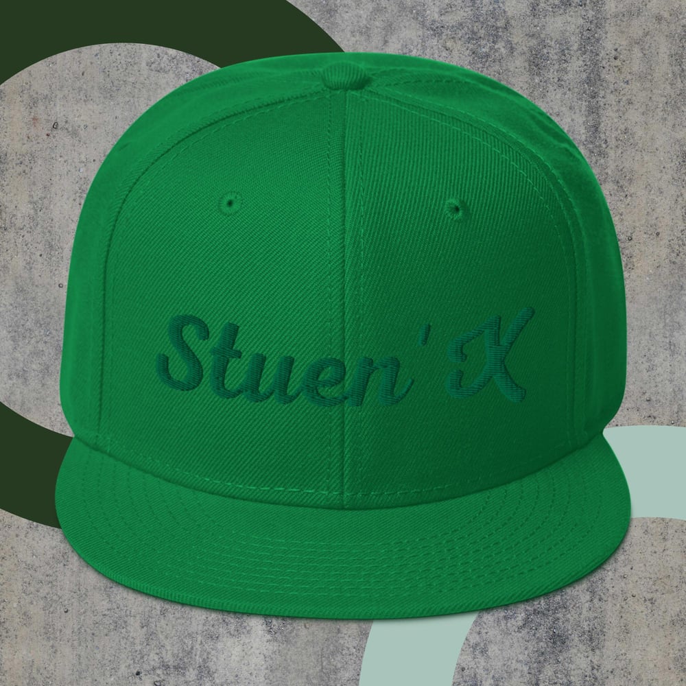 Stuen'X In Green Snapback Hat
