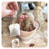 Image 10 of Rose Petal a beige and dusty pink Handmade teacup elephant