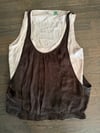 ZARA DOUBLE BROWN/CREAM TOP