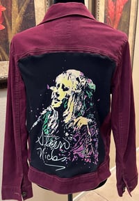 Image 1 of Vintage Wine Denim Jacket Stevie Nicks