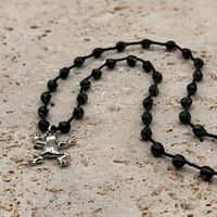 Image 1 of Black & Green Frog Necklace