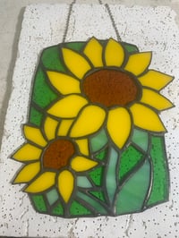 Image 3 of Stained glass sunflower 