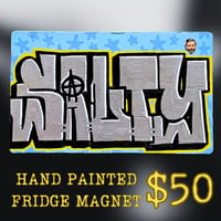 Hand-Painted "SALTY"  Fridge Magnet - 1/1 