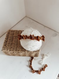 Image 1 of Caramel bows halo - velvet