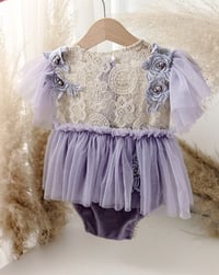 Image 3 of Photo prop | Sitter body-dress for photoshoot | Annmarie | size 9-12 months | lilac
