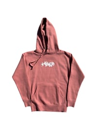 Image 1 of unisex art script hoodie - pink (slim fit)