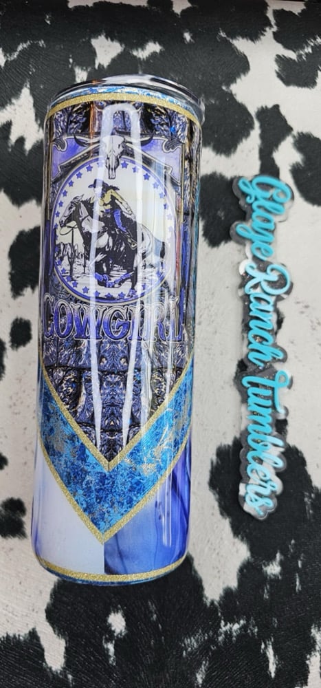 Image of 20 oz Royal Cowgirl