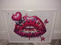 Image 1 of LOVE LIPS GLOSSY PRINT