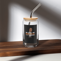Image 1 of Positive Mindset Can-Shaped Glass
