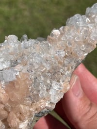 Image 3 of Glass Apophyllite, Stilbite & Chalcedony Specimen | India #3042