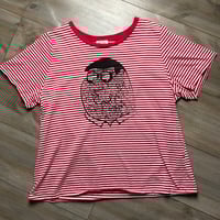 Image 1 of women's peter griffin striped crop shirt